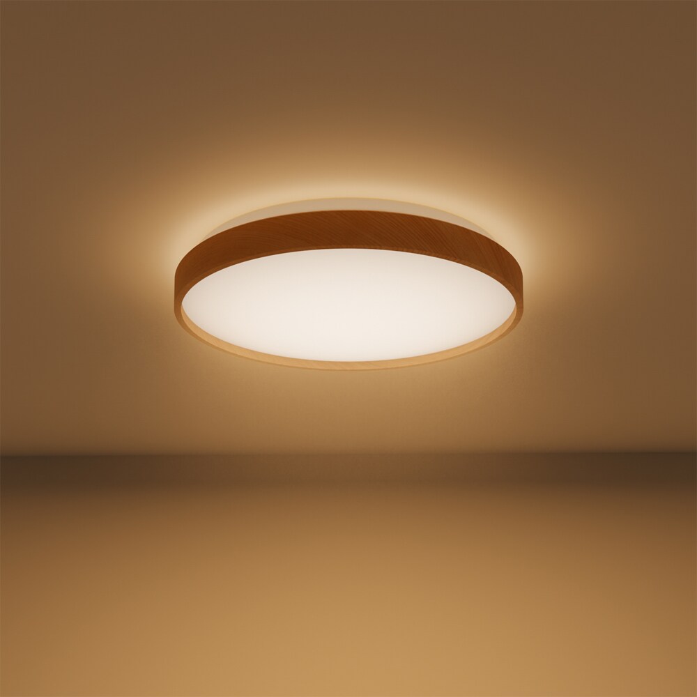 Plafoniera LED PHILIPS Stylique, 24W, 2600lm, IP20, lumina calda, maro