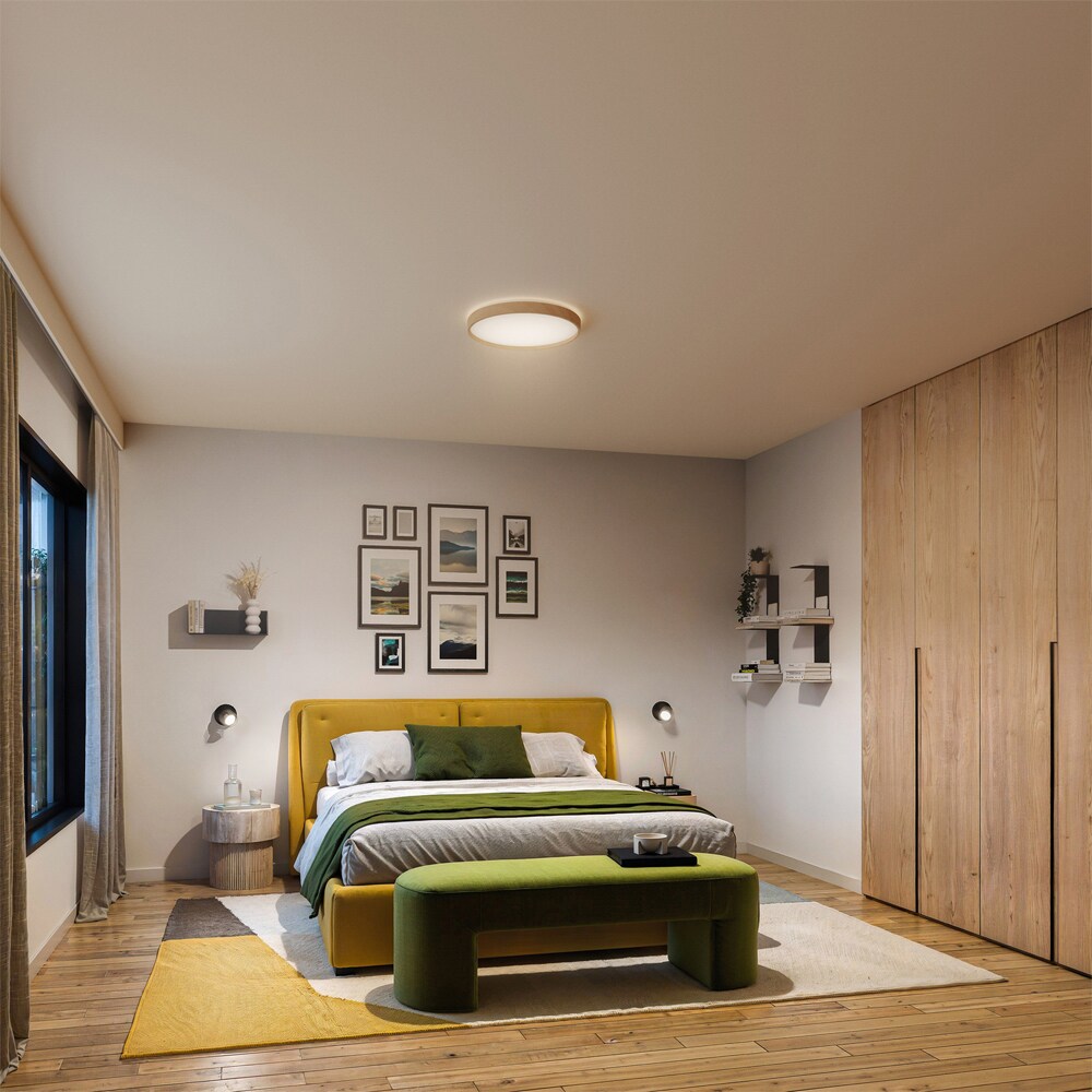 Plafoniera LED PHILIPS Stylique, 24W, 2600lm, IP20, lumina calda, maro