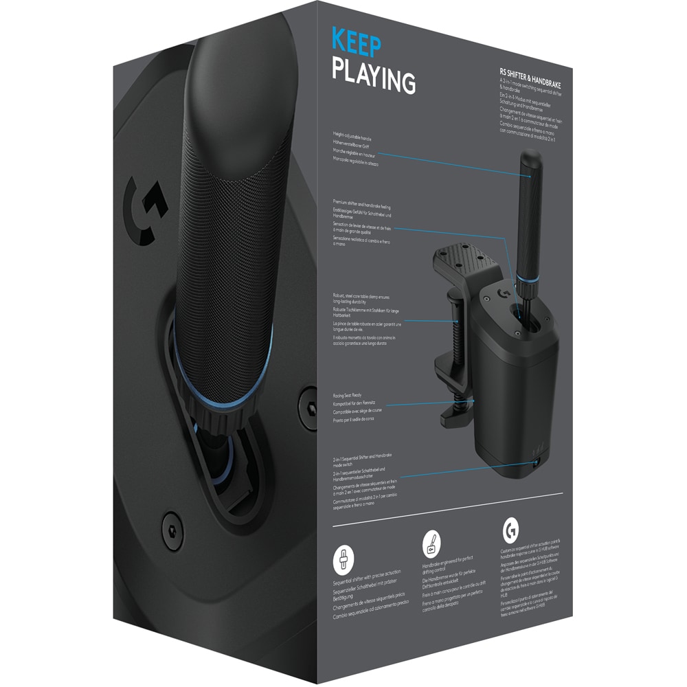 Schimbator viteze si frana de mana LOGITECH G, negru