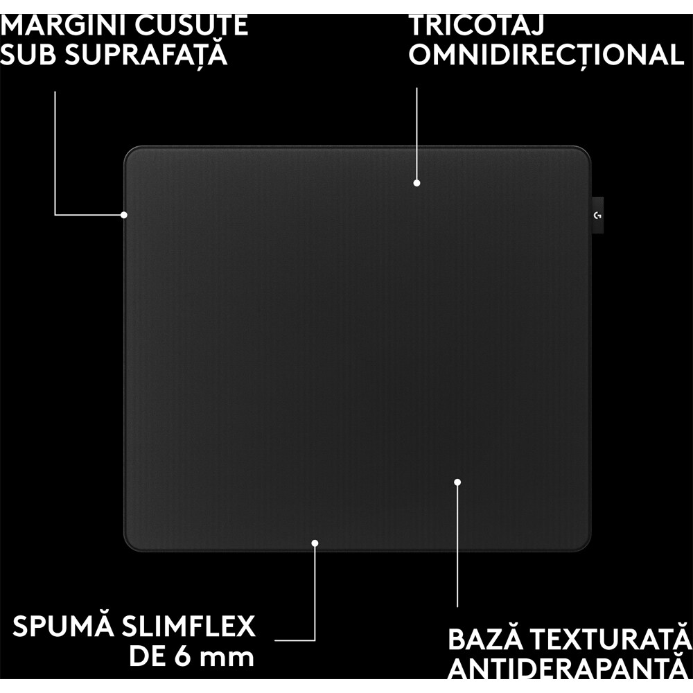 Mouse Pad Gaming LOGITECH G Pro X Control, negru