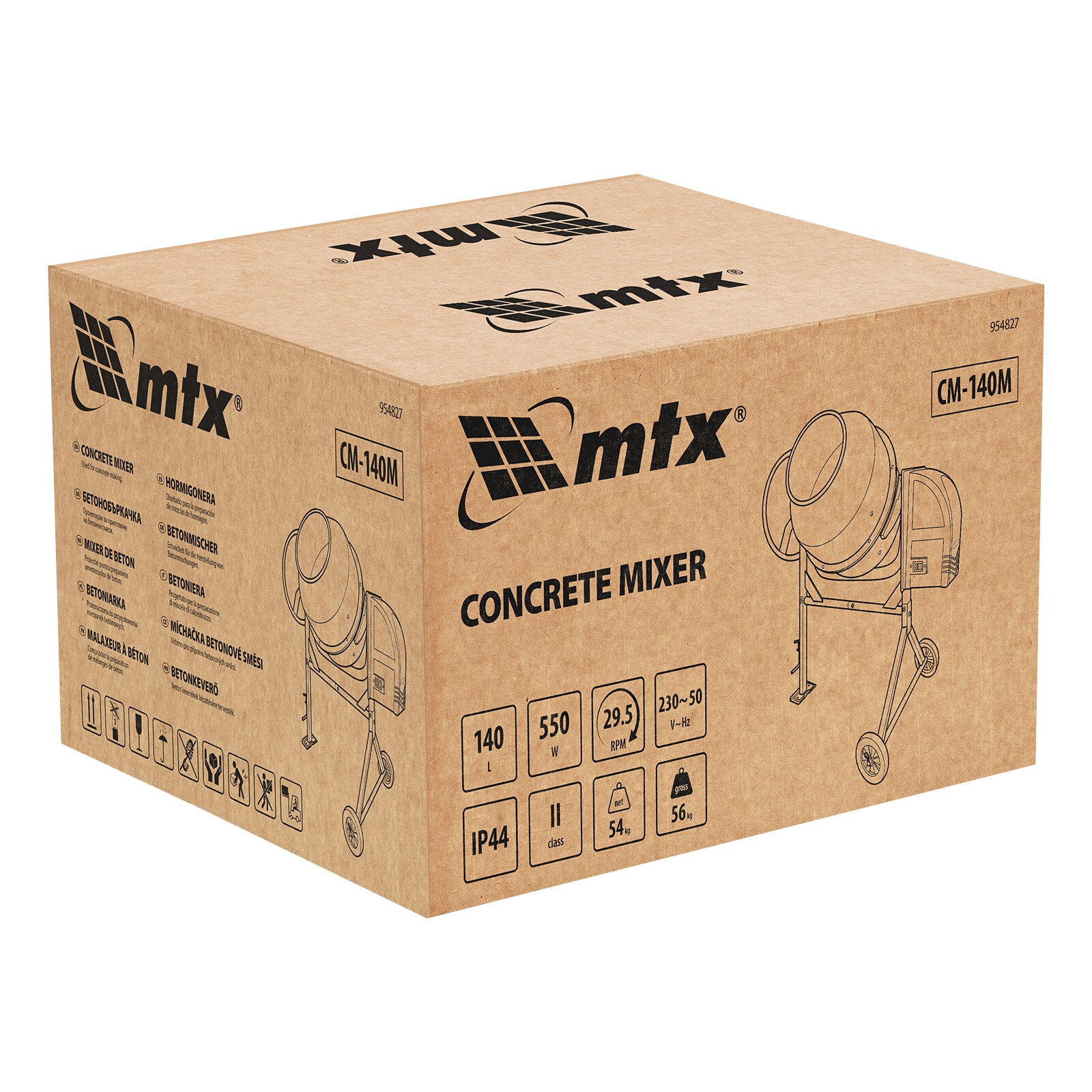 Betoniera 140 L, 550 W, CM-120M MTX