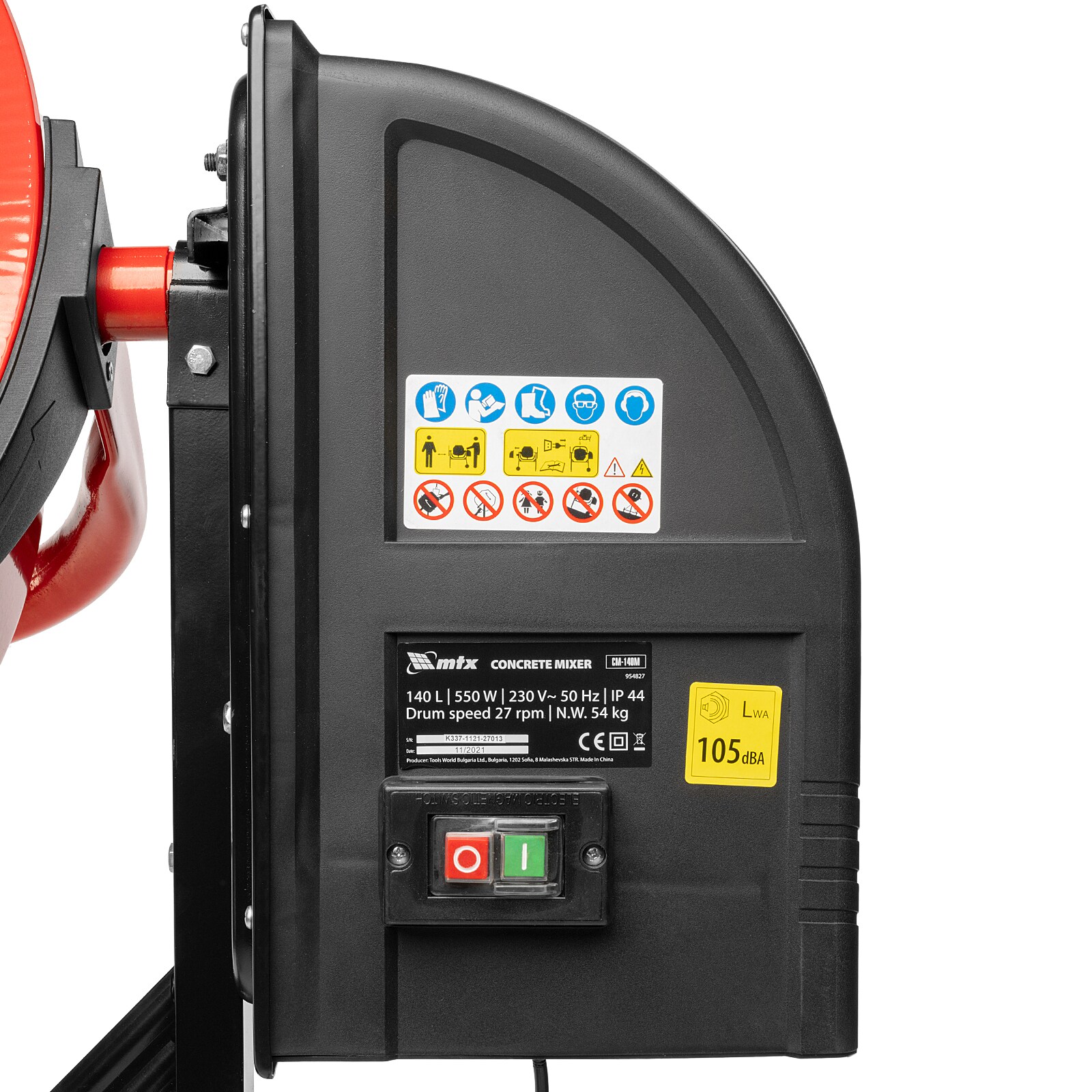Betoniera 140 L, 550 W, CM-120M MTX