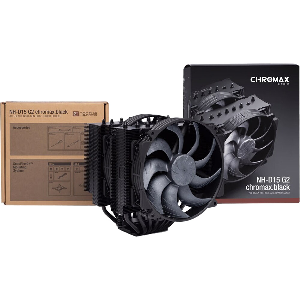 Cooler procesor NOCTUA NH-D15 G2 chromax.black, 140mm, CPNTD15G2CHBK