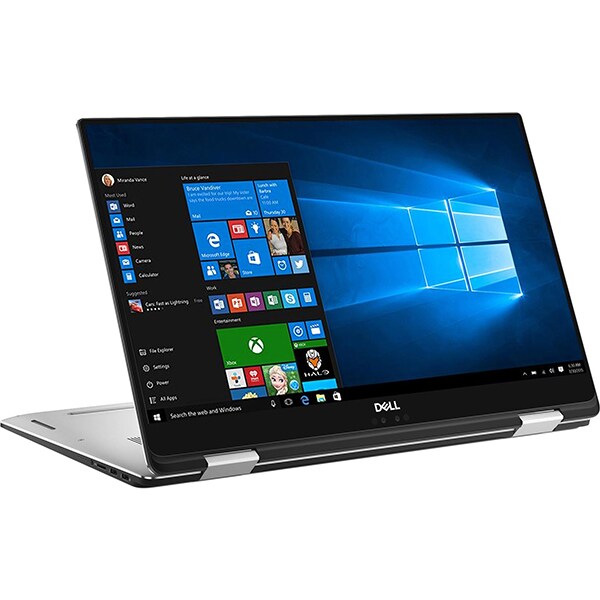 Laptop DELL XPS 15 9575, Intel Core i7-8705G pana la 4.1GHz, 15.6" UHD 4K Touch, 16GB, SSD 512GB, AMD Radeon RX Vega M 4GB, Windows 10 Pro