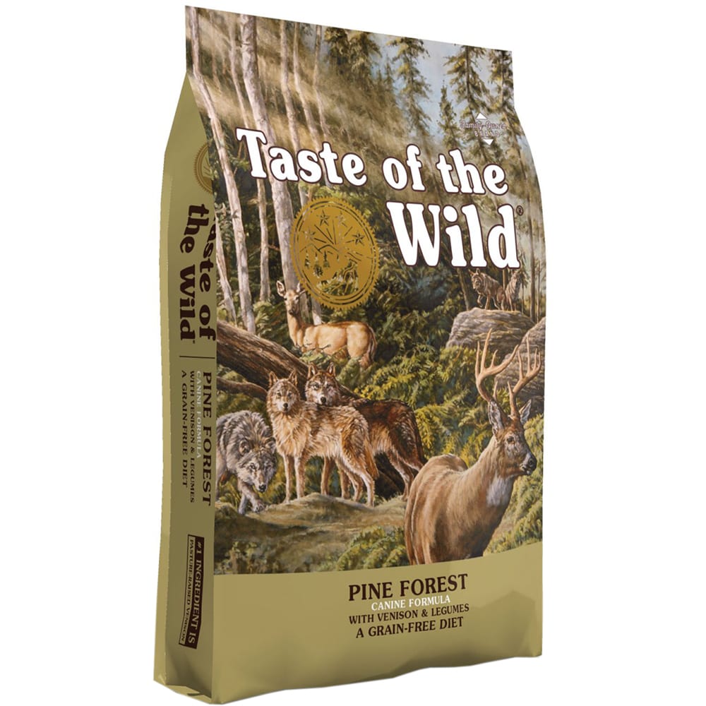 Hrana uscata pentru caini TASTE OF THE WILD Pine Forest, Adult, Vanat si Miel, 12.2 kg