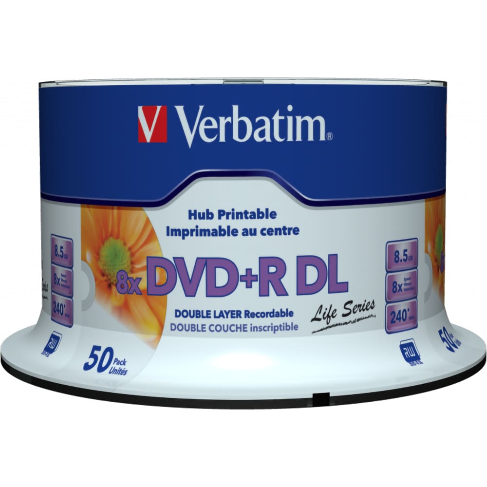 DVD+R DL VERBATIM 97693, 8x, 8.5GB, 50buc