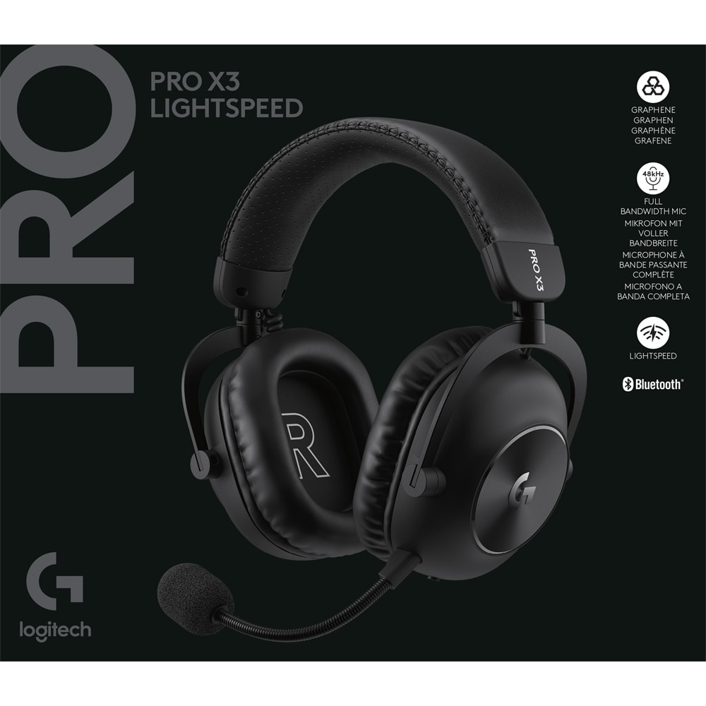 Casti Gaming Wireless LOGITECH G Pro X 3 Lightspeed, multiplatforma, negru
