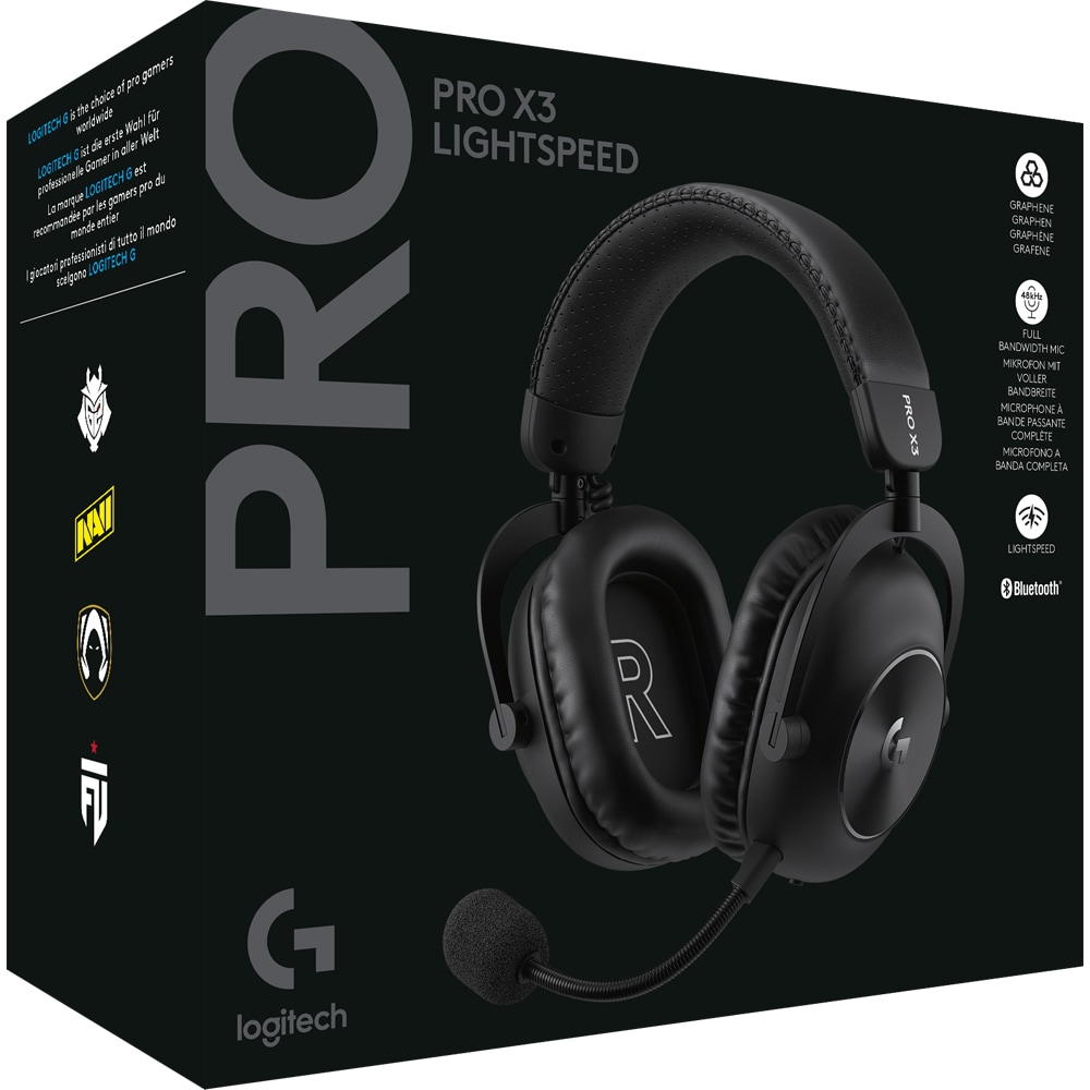 Casti Gaming Wireless LOGITECH G Pro X 3 Lightspeed, multiplatforma, negru