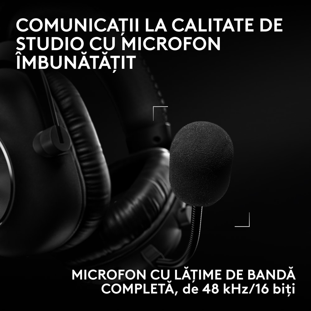 Casti Gaming Wireless LOGITECH G Pro X 3 Lightspeed, multiplatforma, negru