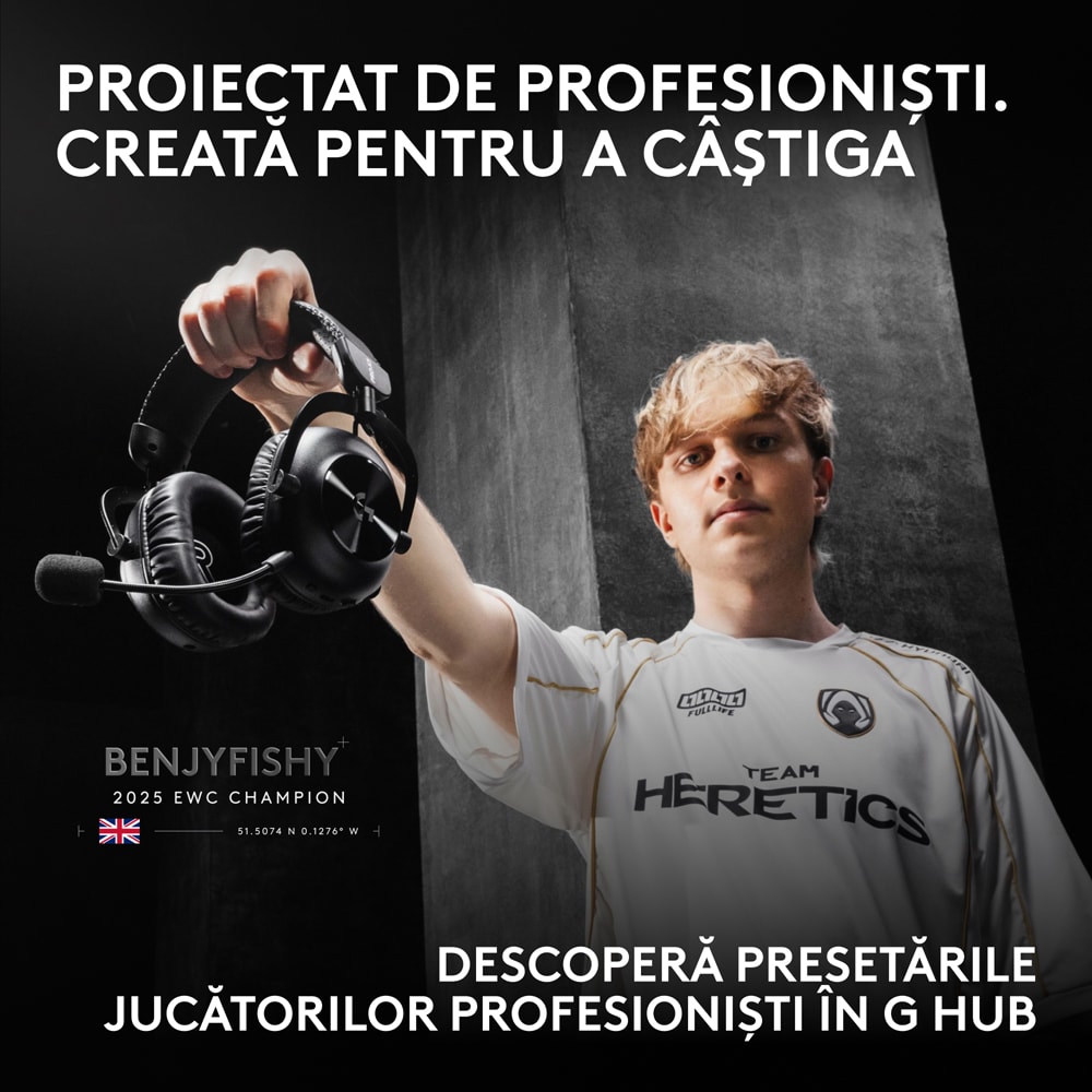 Casti Gaming Wireless LOGITECH G Pro X 3 Lightspeed, multiplatforma, alb
