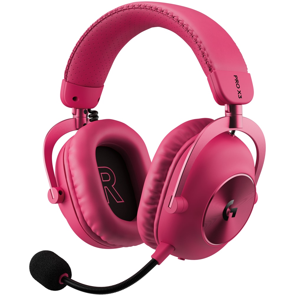 Casti Gaming Wireless LOGITECH G Pro X 3 Lightspeed, multiplatforma, magenta