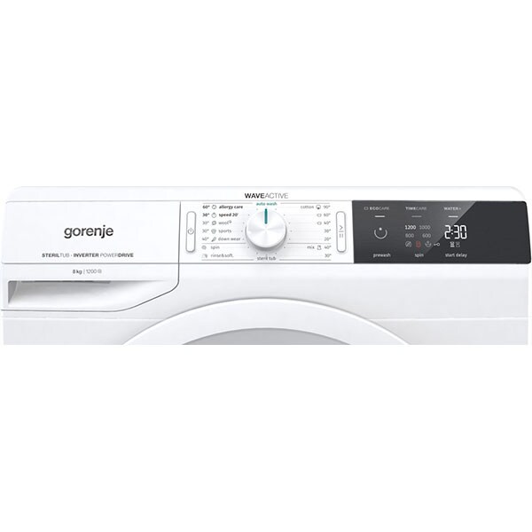 Masina de spalat rufe frontala GORENJE WEI823, WaveActive, 8 kg, 1200rpm, Clasa B, alb