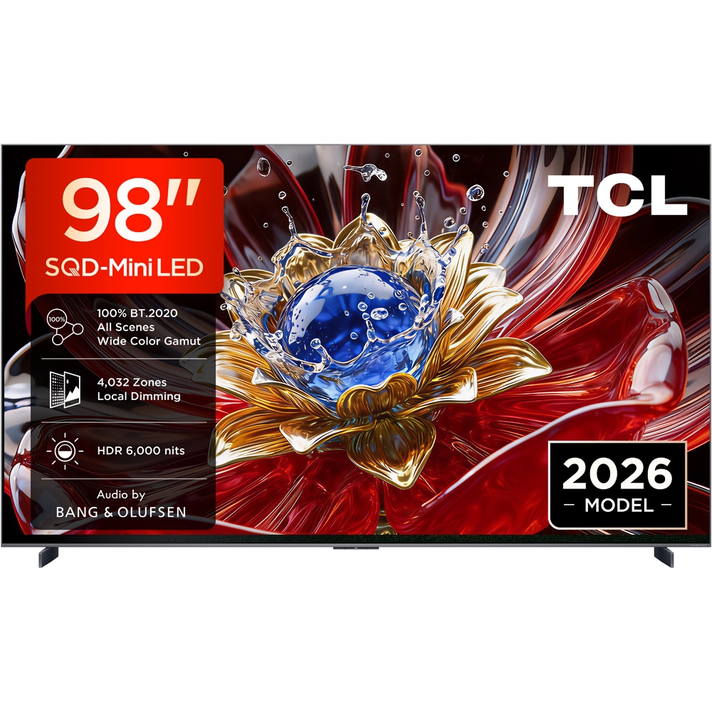 Televizor SQD MiniLed Smart TCL 98C89L, Ultra HD 4K, 248cm