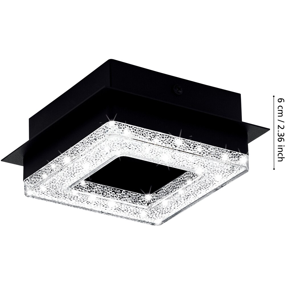 Aplica EGLO Fradelo, LED, 3.2W, 400lm, 3000K, negru