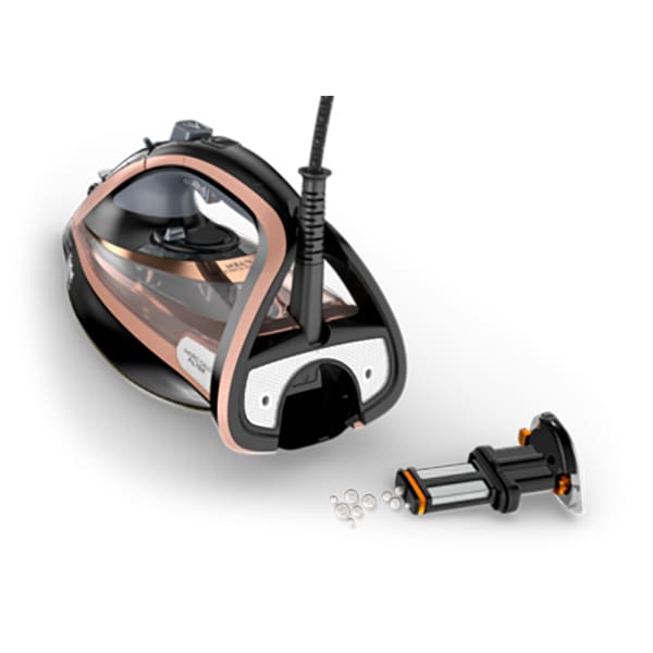 Fier de calcat TEFAL Ultimate Pure FV9845E0, 3200W, 260g/min, 350ml, talpa Durilium AirGlide, maro-negru 