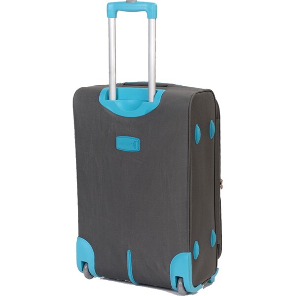 Troler LAMONZA Stream, 54 cm, gri - albastru