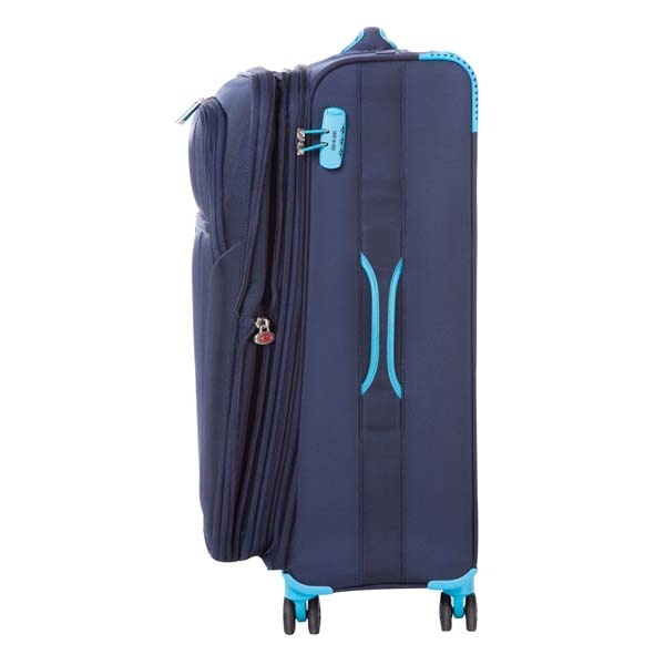 Troler LAMONZA Ultralight, 77 cm, albastru-turcoaz