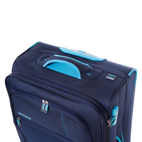 Troler LAMONZA Ultralight, 77 cm, albastru-turcoaz