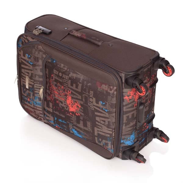 Troler LAMONZA Colage Red, 77 cm, maro-rosu