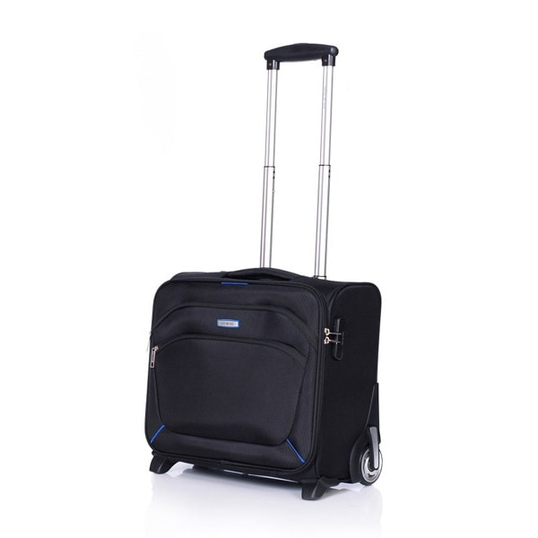 Geanta pilot LAMONZA Modena, 40 cm, negru