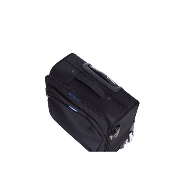 Geanta pilot LAMONZA Modena, 40 cm, negru