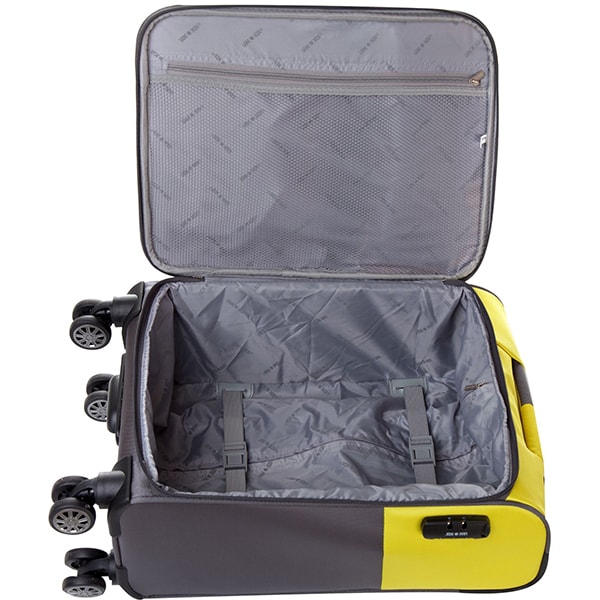 Troler LAMONZA Amazonia, 55 cm, gri - galben