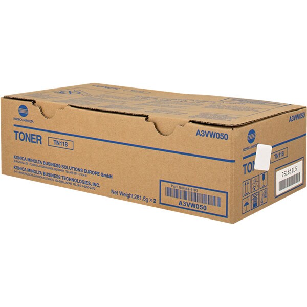 Set 2 toner originale KONICA MINOLTA TN-118, negru