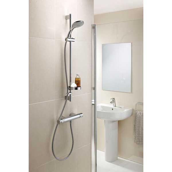 Baterie dus IDEAL STANDARD Ceratherm 200 New A4627AA, termostat, alama sanitara, crom