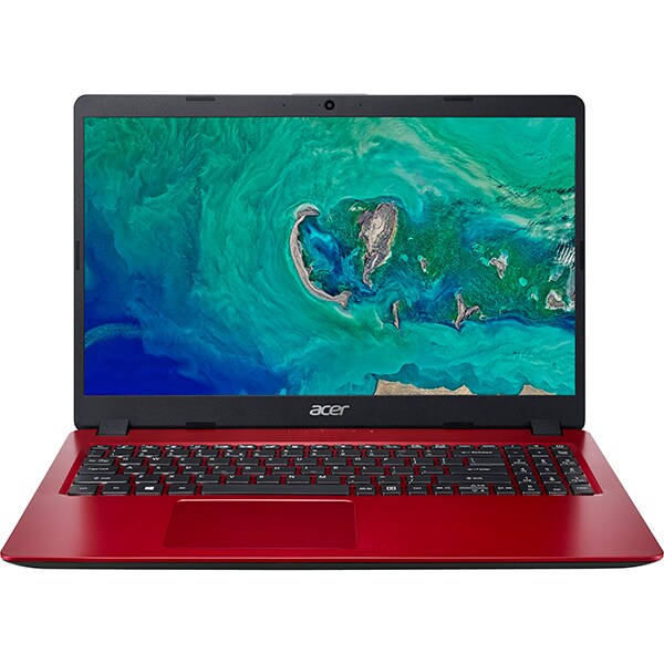 Laptop ACER Aspire 5 A515-52-300L, Intel® Core™ i3-8145U pana la 3.9GHz, 15.6" Full HD, 8GB, 1TB, Intel® UHD Graphics 620, Linux, Rosu