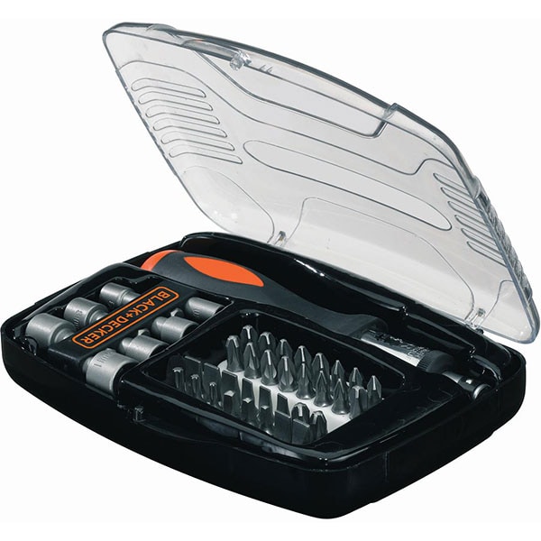 Set biti si tubulare BLACK & DECKER A7062, 40 piese