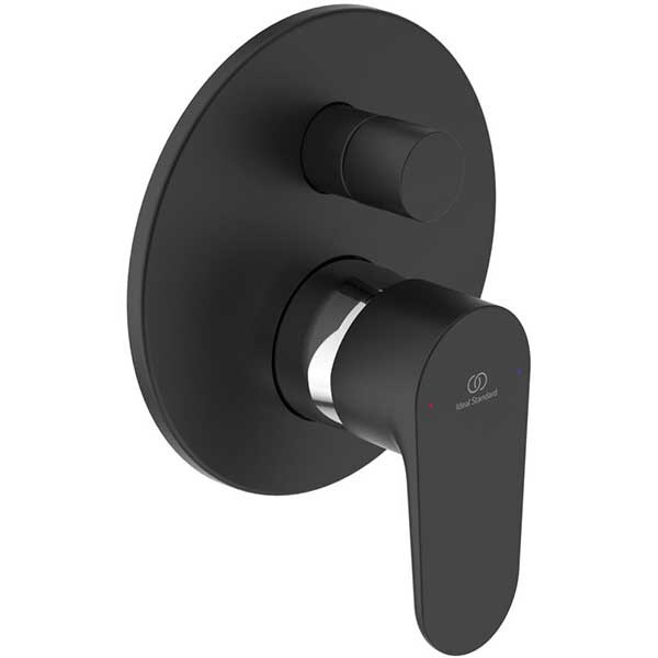 Baterie cada-dus BI IDEAL STANDARD Cerafine O A7193U4, alama sanitara, negru