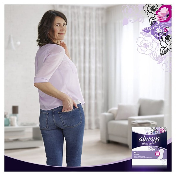 Absorbante incontinenta ALWAYS Discreet Liners Normal, 68 buc