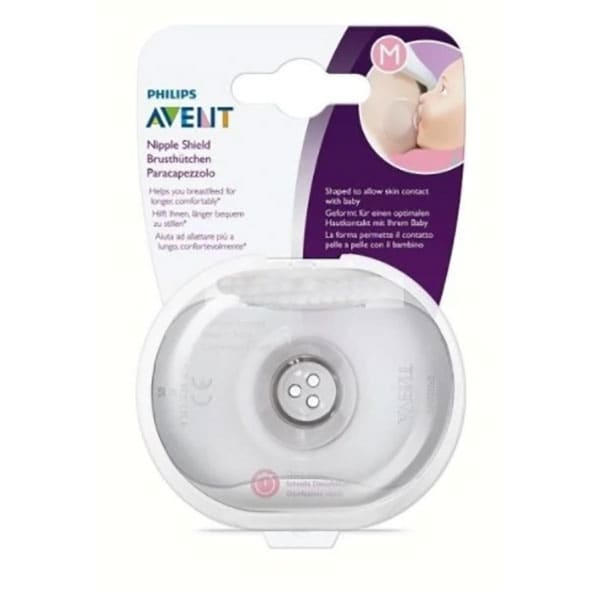 Protectie mamelon PHILIPS AVENT SCF153/03, 2 buc, marimea M, transparent 