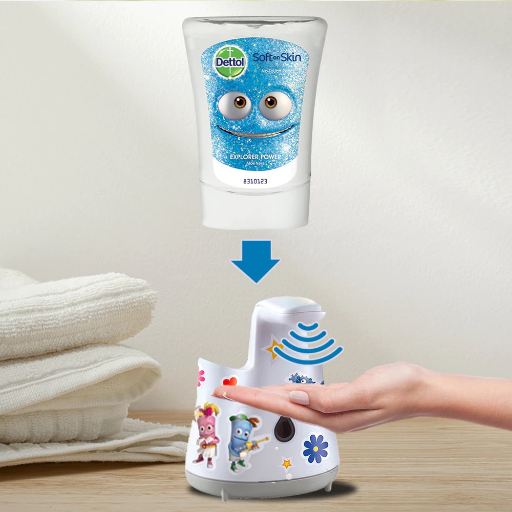 Dispenser cu sapun lichid DETTOL No Touch Kids Aloe Vera, 250ml