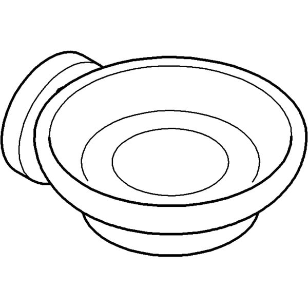 Savoniera cu suport GROHE Essentials 40444001, argintiu