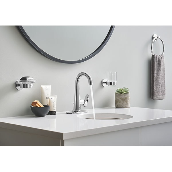 Savoniera cu suport GROHE Essentials 40444001, argintiu