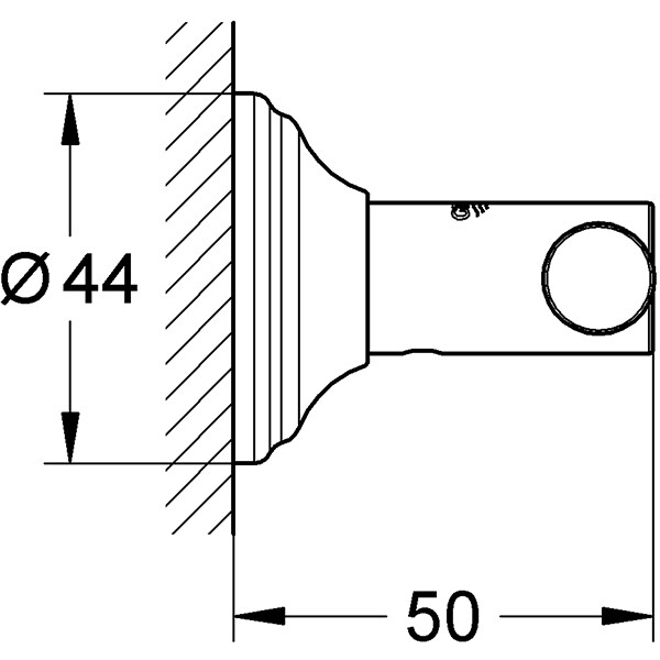 Cuier baie GROHE Authentic 40656001, crom