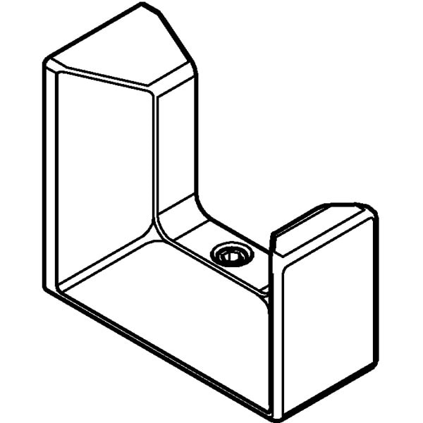 Cuier prosop GROHE Selection Cube 40782000, argintiu