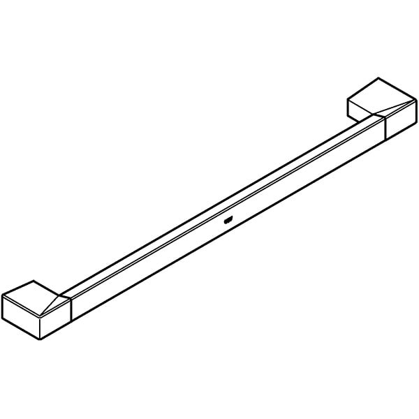 Suport prosop GROHE Selection Cube 40807000, 60cm, argintiu