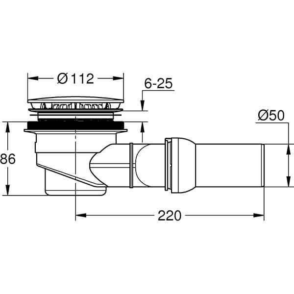 Set evacuare cada de dus GROHE universal 49534000