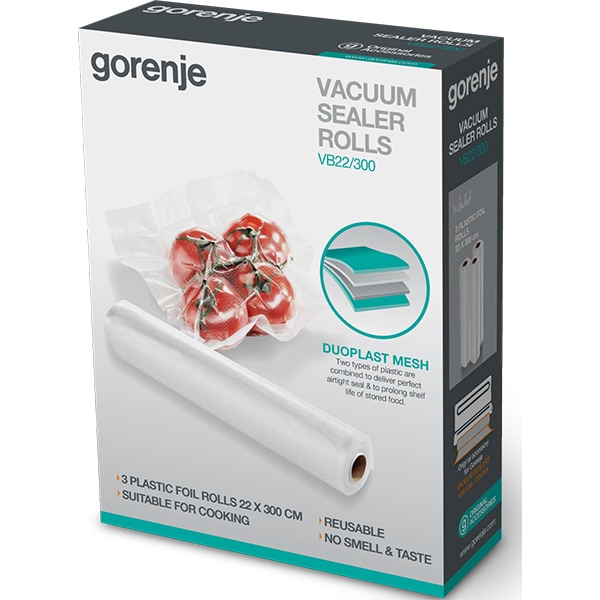 Set 3 role pungi pentru vidat GORENJE VB22/300, transparent 