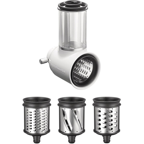 Accesoriu feliere si razuire KITCHENAID 5KSMVSA, 3 conuri, alb-argintiu 