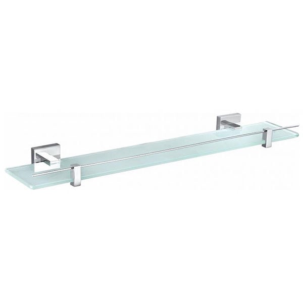Etajera baie KRONER 80SQ8927, 60 cm, argintiu-transparent