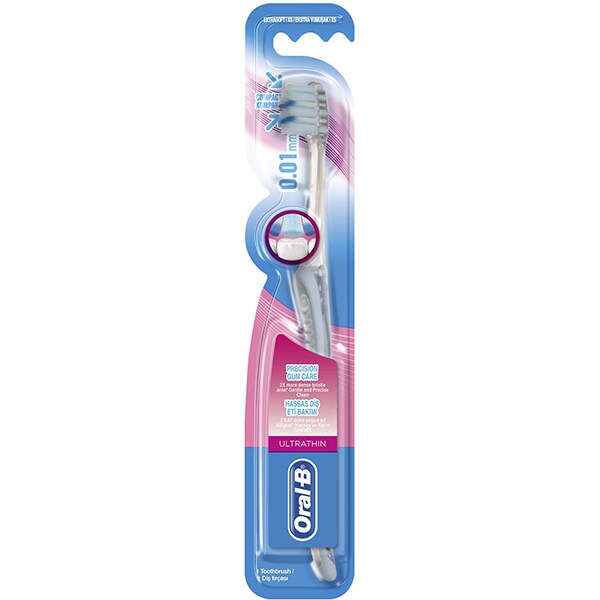 Periuta de dinti ORAL-B Ultrathin Precision Gum Care Extrasoft, alb-albastru