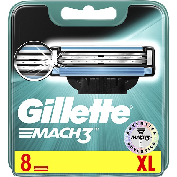 Rezerva aparat de ras GILLETTE Mach 3, 8 bucati
