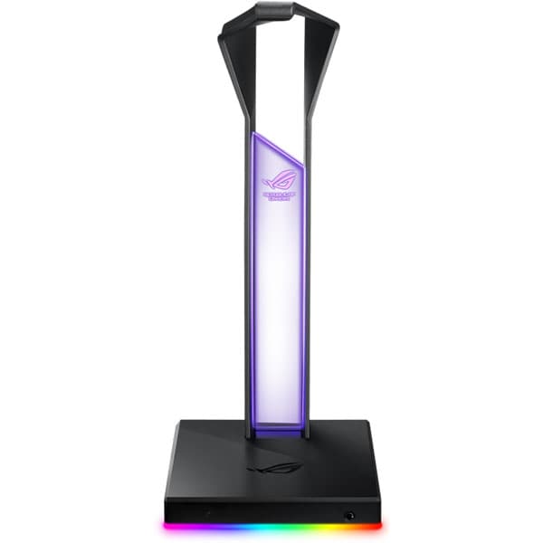 Stand casti ASUS ROG Throne Qi, Incarcare Wireless Qi, 7.1 surround, Hi-Res, RGB