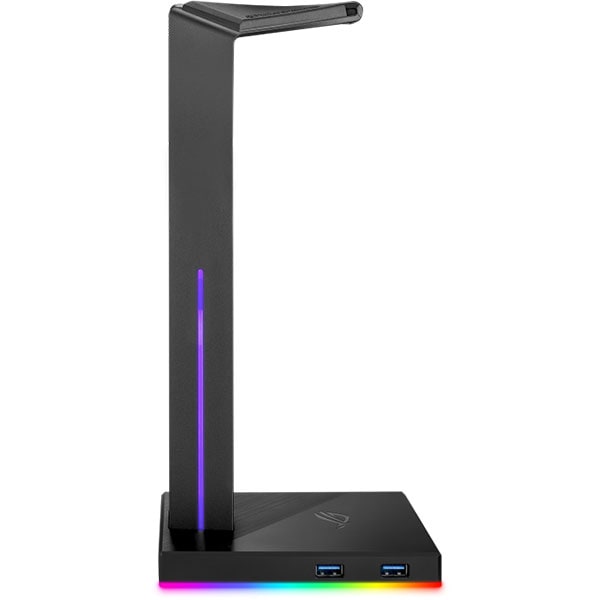 Stand casti ASUS ROG Throne Qi, Incarcare Wireless Qi, 7.1 surround, Hi-Res, RGB
