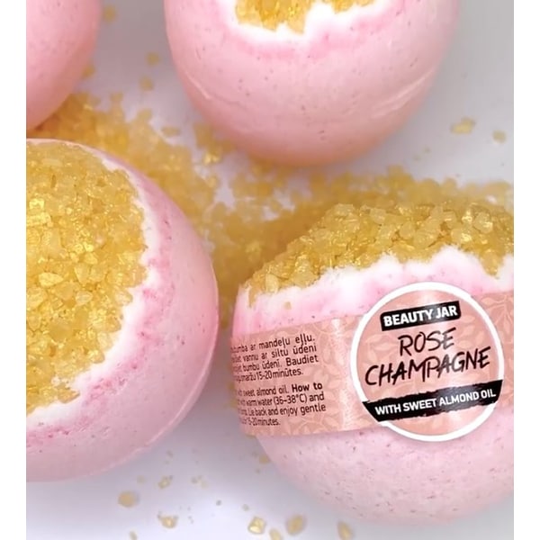 Bomba de baie BEAUTY JAR Rose Champagne, 150g