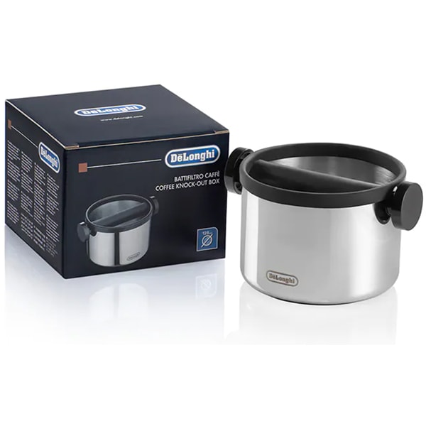Container pentru zatul de cafea DELONGHI DLSC062, argintiu-negru