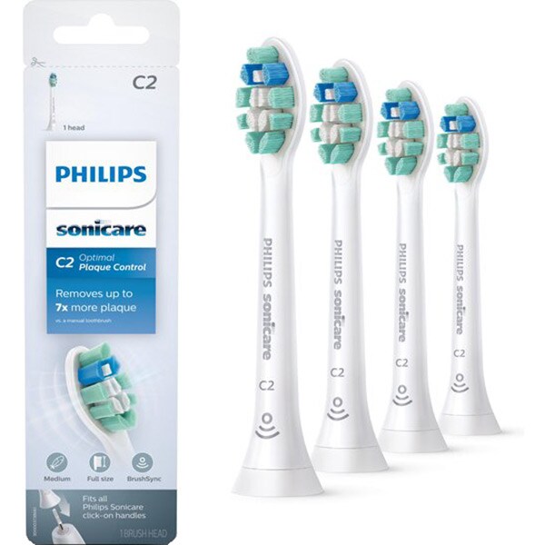 Rezerve periuta de dinti electrica PHILIPS Sonicare C2 Optimal Plaque Defence HX9024/10, 4buc
